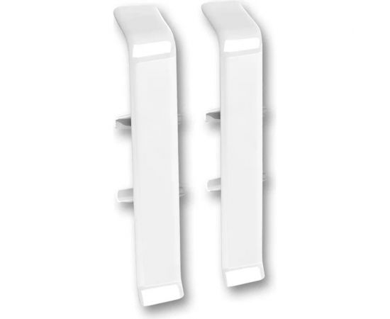 Соединитель для плинтуса DECONIKA (85 мм; 001-G Белый глянец; 2 шт.) Д-П85-С-Ф2 001-G БЕЛ Г 