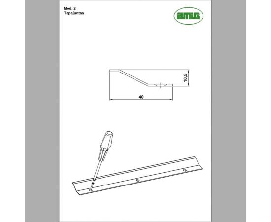 Соединительная планка для линолеума Amig серебряная 2-720 PL – изображение 2
