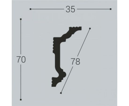 Карниз bello deco XPS К 5 70x35 мм 00-00004637 – изображение 2