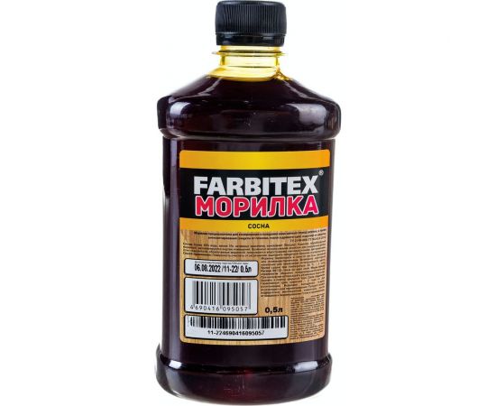 Морилка Farbitex (деревозащитная; водная; 0,5 л; сосна) 4100008069 – изображение 3