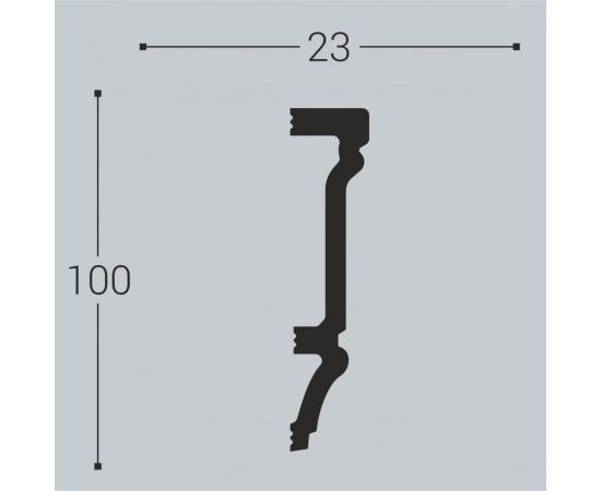 Молдинг bello deco XPS М 13 100x23 мм 00-00104203 – изображение 3