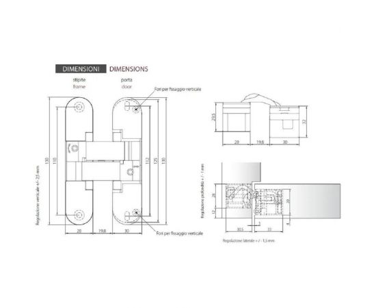 Скрытая петля MORELLI HH-18 B, цвет - черный 9012132 – изображение 3