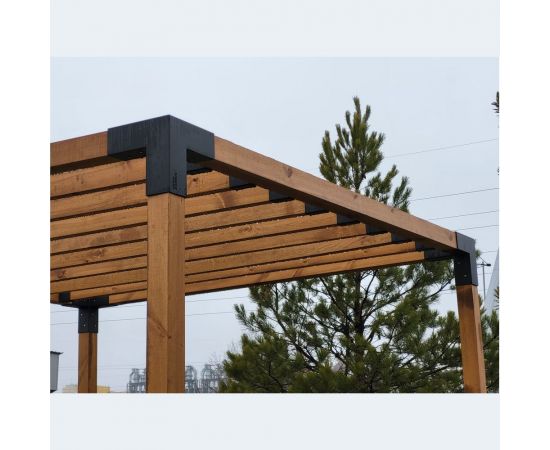 Крепеж для беседки MIROZDANIE TRIO графит, 2 шт. 1002 – изображение 5