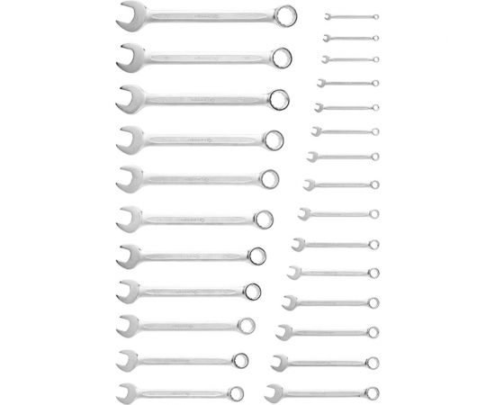 HOEGERT TECHNIK Набор комбинированных ключей 6- 32 мм, 26 шт., сталь CrV, DIN 3113 HT1W496 