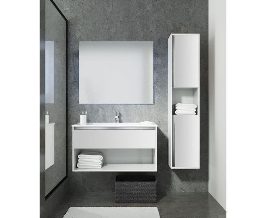 SANVIT Тумба подв КОНТУР - 80 бел гл kkont080w 