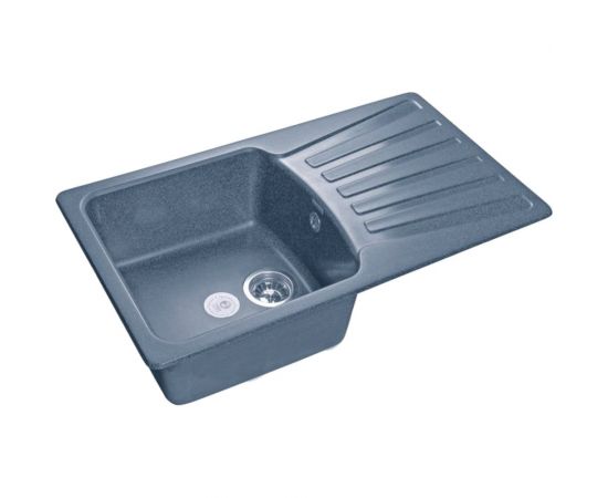 GRANFEST Мойка мрамор STANDART GF-S--850L чаша+крыло 850*495мм графит S-850 L граф 
