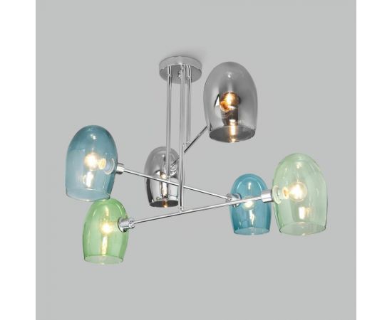 Eurosvet 70141 6 потолочный светильник хром a058413 