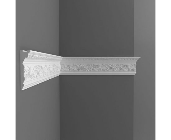 Потолочный карниз Decomaster с рисунком, подходит к натяжному потолку, 90х20х2000 мм D226B 