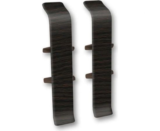 Соединитель для плинтуса DECONIKA (70 мм, 303 Венге темный, 2 шт.) Д-П70-С-Ф2 303 ВНГ ТЕМ 