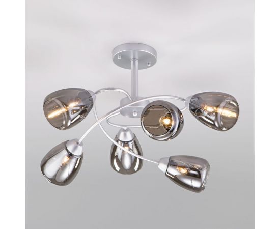 Eurosvet 30168 6 потолочный светильник матовое серебро a047260 