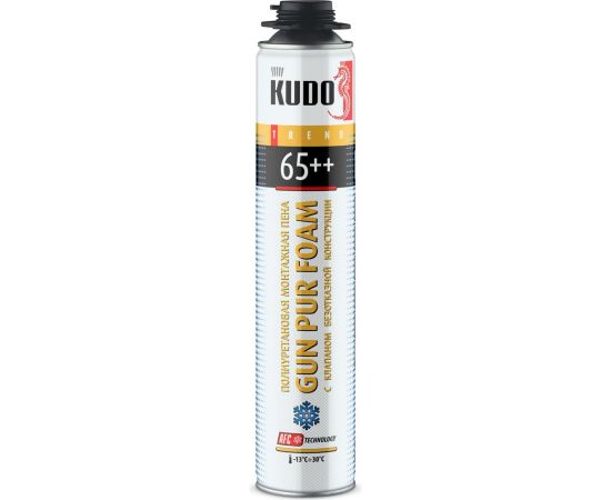 Монтажная пена KUDO TREND 65++ полиуретановая зимняя 1000 мл KUPT10W65++ 