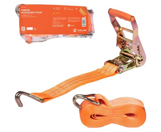 Ремень крепления груза с храповиком Airline 6 м, 2 т AS-T-05 