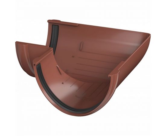 Угол желоба Технониколь (ПВХ; 90 градусов; красный; 1 шт) TN425859 