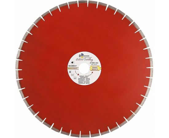 TRIO-DIAMOND Диск алмазный отрезной 600x90 Сегмент Гранит Серебряная пайка SWG907 