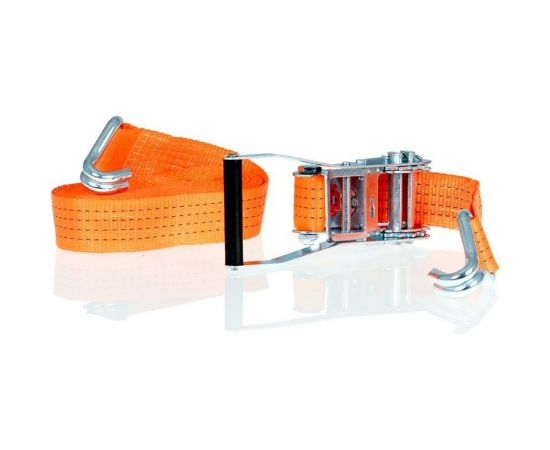 Ремень для крепления грузов с храповым механизмом Alca 8 м, 4 т, 50 мм, оранжевый 406400 