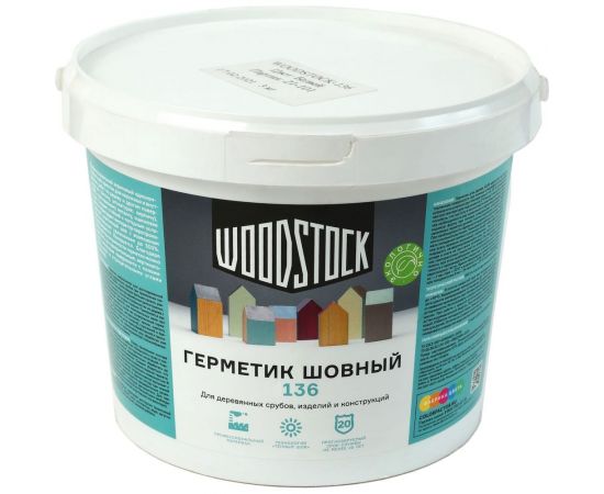 Герметик для дерева Woodstock 136 Дуб (ведро 15 кг) ТД000003833 