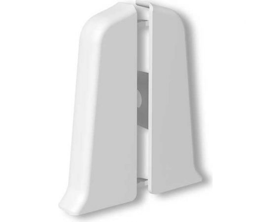 Торцевые заглушки для плинтуса DECONIKA (55 мм; 001-G Белый глянец; 2 шт.) Д-П55-Тп-Ф1 001-0 БЕЛ-Г 