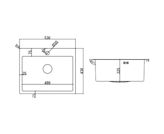 EMAR Мойка универсального монтажа EMB-115 PVD Nano Dark – изображение 2