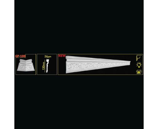 Плинтус Glanzepol GP-100 2 м 4607131658849 – изображение 3