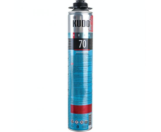 Полиуретановая профессиональная монтажная пена KUDO НОМЕ 70 (всесезонная; 1000 мл) KUPHP10U70 – изображение 4