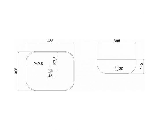 OWL 1975 Раковина накладная Emerald овальная 485х395х145 OWLB191027 – изображение 7