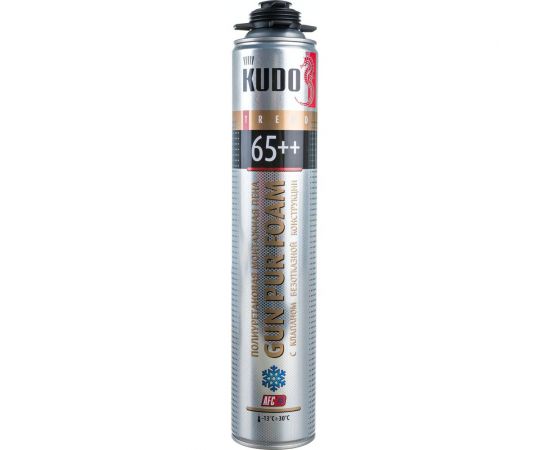 Монтажная пена KUDO TREND 65++ полиуретановая зимняя 1000 мл KUPT10W65++ – изображение 10