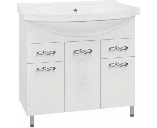 Style Line Тумба "Венеция 90" (2 ящ.) под умывальник Эльбрус 90 ЛС-00000260 