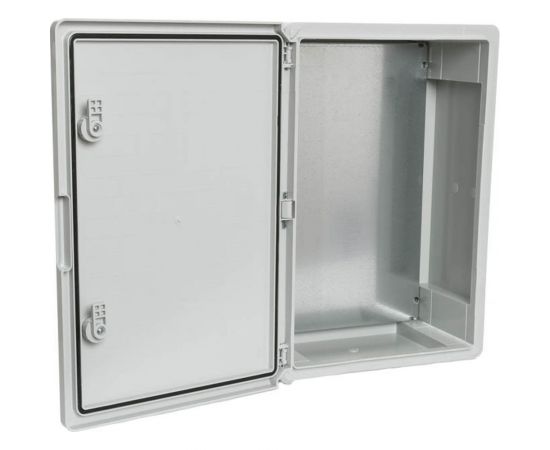 Plastim Пластиковый щит с монтажной панелью, IP65 влагозащищенный, непрозрачная дверца PP3006 