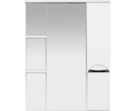 Misty Жасмин - 75 Зеркало - шкаф прав. свет белая эмаль П-Жас02075-011СвП 