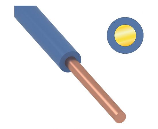 ККЗ Провод ПуВ, ПВ-1 1,5 мм? 500 м синий ГОСТ 01-8603-2 