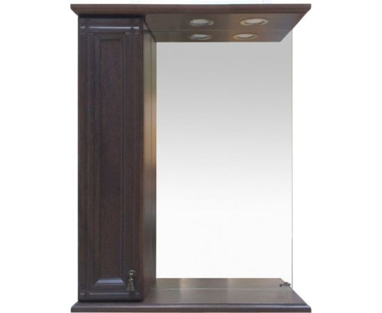 Misty Рим - 65 Зеркало со шкафчиком, лев., орех П-Рим03065-8025Л 
