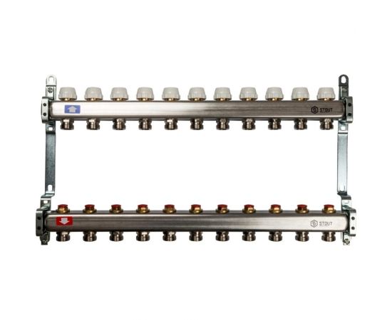 STOUT Коллектор из нержавеющей стали без расходомеров 11 вых. SMS 0922 000011 RG008P0S9PUJ1Q 