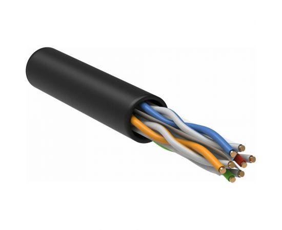 IEK ITK Витая пара U/UTP кат.5E 4х2х24AWG LDPE черный 305м LC3-C5E04-139 