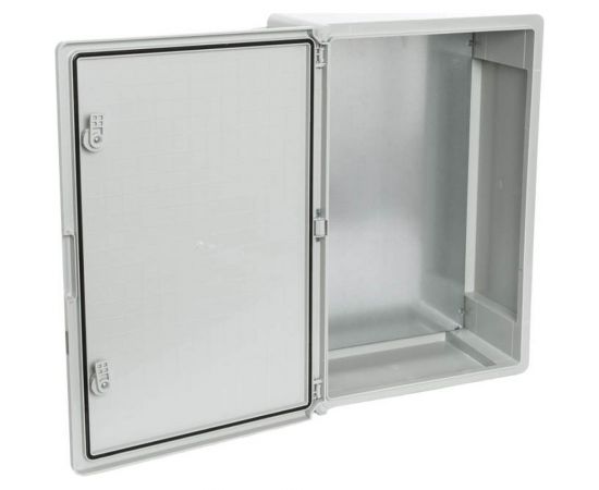 Plastim Пластиковый щит с монтажной панелью, IP65 влагозащищенный, непрозрачная дверца PP3010 