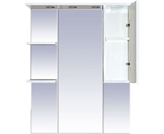 Misty Жасмин - 75 Зеркало - шкаф прав. свет белая эмаль П-Жас02075-011СвП – изображение 2