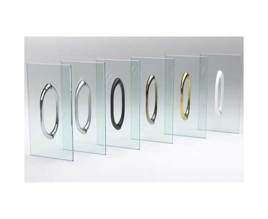 Vegas-Glass Дверь в душевой проем профиль глянцевый хром стекло сатин ЕР 60 08 10 – изображение 2