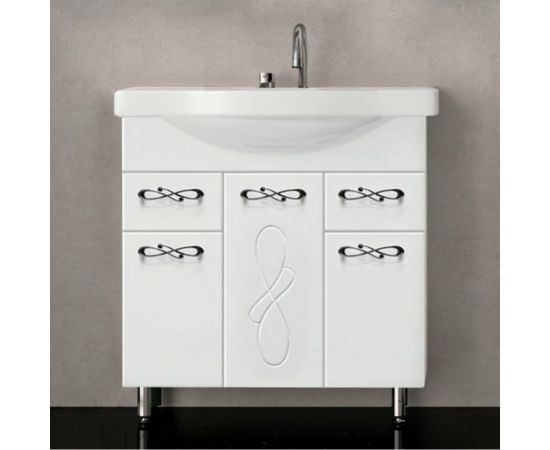 Style Line Тумба "Венеция 90" (2 ящ.) под умывальник Эльбрус 90 ЛС-00000260 – изображение 3