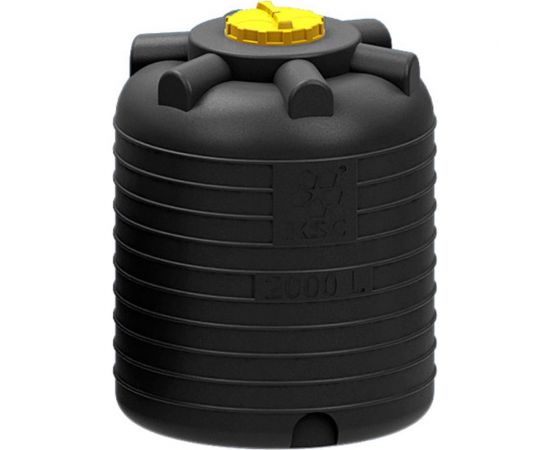KSC Ёмкость цилиндрическая вертикальная 2000 л. чёрная КSC-C-BLACK-2000 – изображение 3