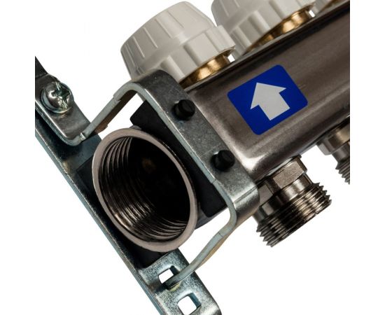 STOUT Коллектор из нержавеющей стали с расходомерами, с клапаном вып. воздуха и сливом 5 вых. SMS-0927-000005 RG008Q1TNMQ4N7 – изображение 3