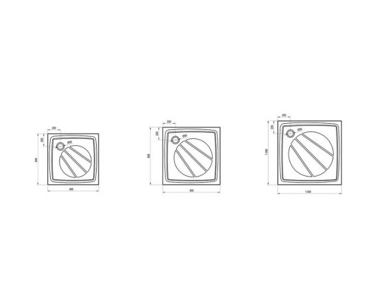 RAVAK Поддон PERSEUS PRO-80 белый XA034401010 – изображение 4