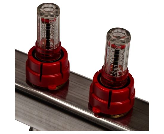 STOUT Коллектор из нержавеющей стали с расходомерами, с клапаном вып. воздуха и сливом 5 вых. SMS-0927-000005 RG008Q1TNMQ4N7 – изображение 4