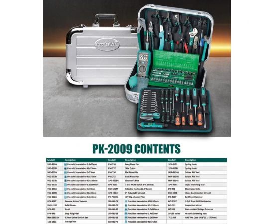 ProsKit PK-2009B аналог 1PK-2009B Набор инструментов универсальный С00040068 – изображение 4
