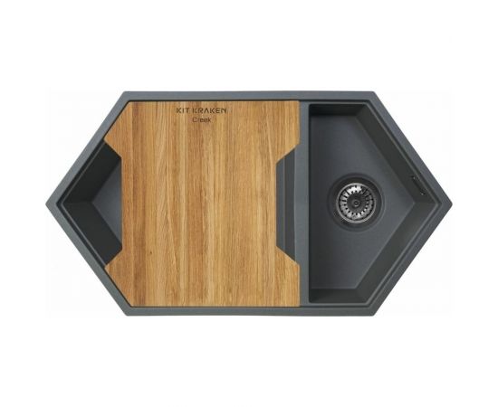 KitKraken Мойка Creek Graphite Y 900M 7024 – изображение 5