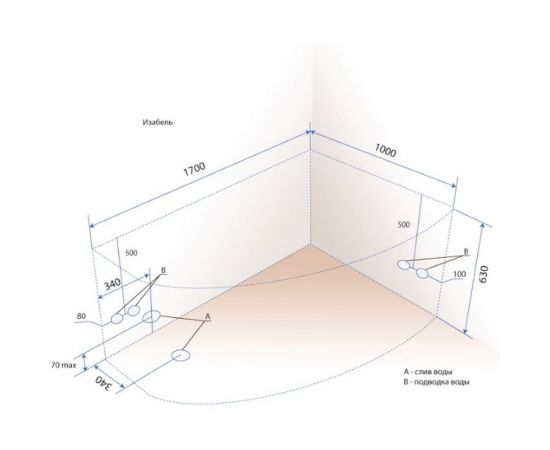 Triton Акриловая ванна Изабель 170 левая Н0000020131 – изображение 5