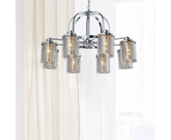 Rivoli Подвес Adriana P8 Хром 8хE27 40W 10 Б0047318 – изображение 6