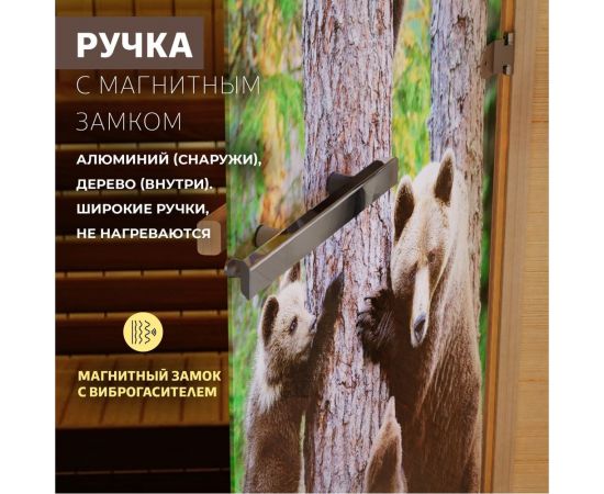 DoorWood Дверь для бани "Фотопечать рисунок А064". 1900х700 мм УТ-00011465 – изображение 6