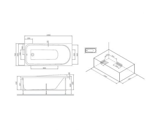 AM.PM Like, ванна акриловая A0 150х70 см, W80A-150-070W-A – изображение 7