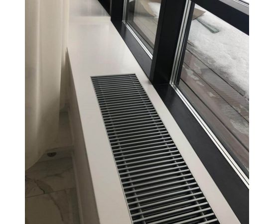 TECHNO Встраиваемый внутрипольный конвектор с решеткой Power KVZ 150-65-1100 RH07000029 – изображение 8