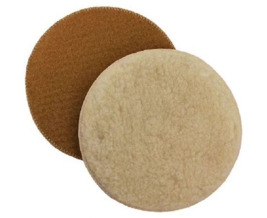 Диск полировальный 125 мм, овчина под липучку S.E.B. ОПС-125 