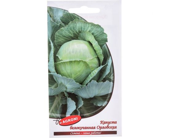 Семена Агрони Капуста белокочанная ОРЛОВСКАЯ F1 3998 